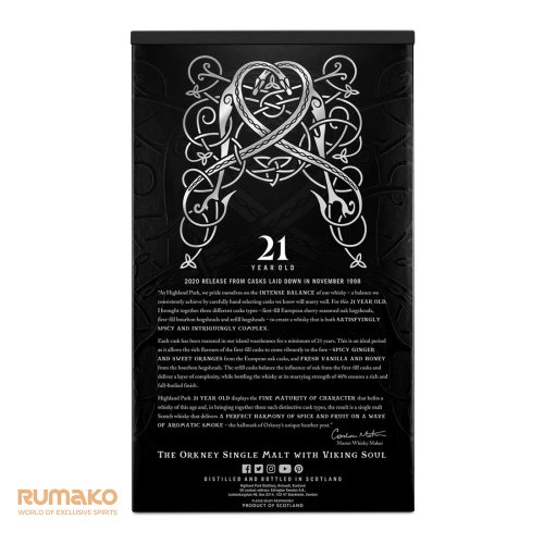 Highland Park 21 Y.O. 46% 0,7l Release 2020 v dárkové krabičce