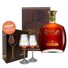 Ophyum 23 Sistema Solera 40% 0,7l v dárkové krabičce + 2 degustační skleničky v dárkovém balení