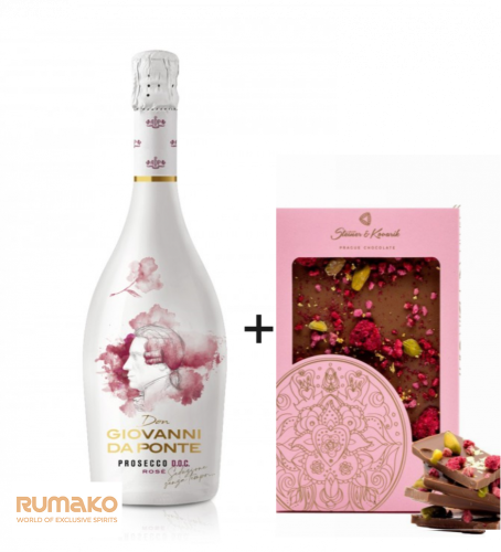 Prosecco Rosé Don Giovanni Brut Venezia DOC 11,5% 0,75l + čokoláda Mandala Lásky