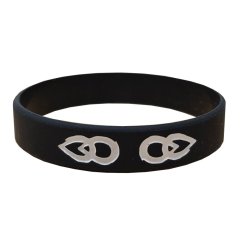 Černý stylový náramek Black Tears