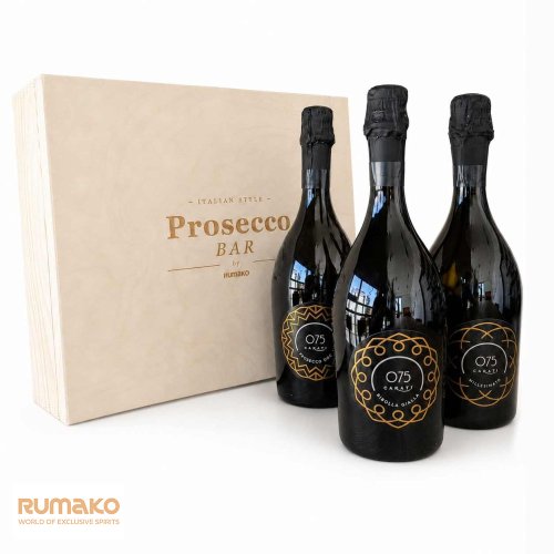 Prosecco bar 075 Carati - bedna plná Itálie