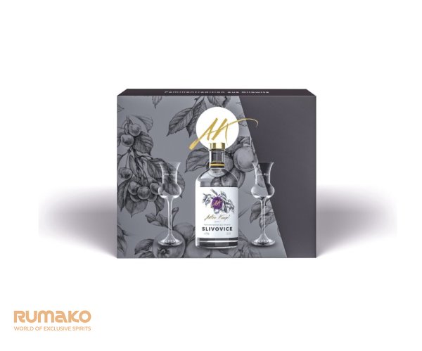 Anton Kaapl SLIVOVICE 47% 0,5l luxusní box + 2 skleničky