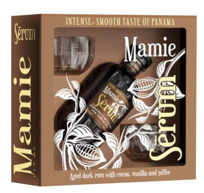 Serum Mamie Giftset with glasses 70cl 40% vol.