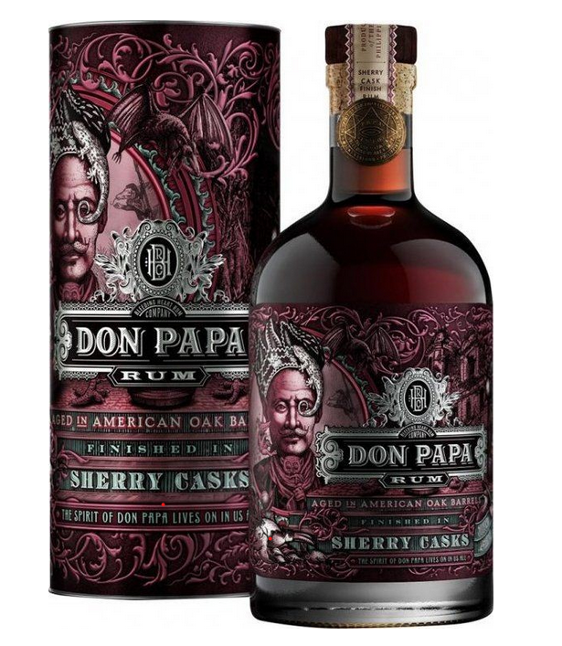 Don Papa Rum Sherry Casks 45% 0,7l v dárkové tubě