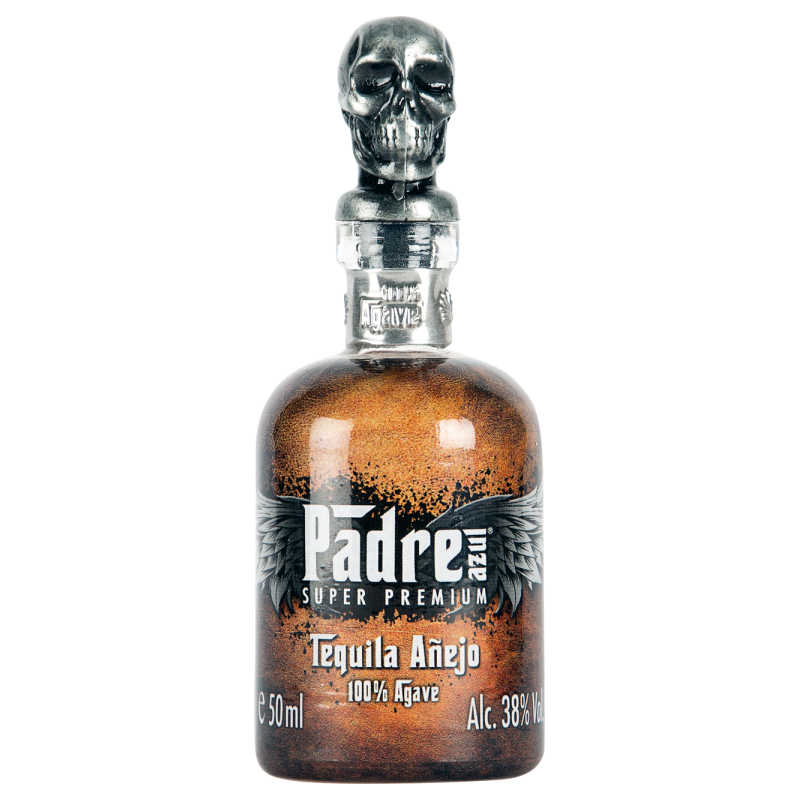 Tequila Padre Azul Aejo 38% 0,05 l (holá láhev)